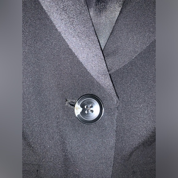 Candie’s Black Blazer Single Button Padded Shoulders - Women’s Large - Picture 7 of 11